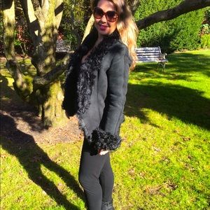 Oscar by Oscar de la Renta sexy shearling jacket